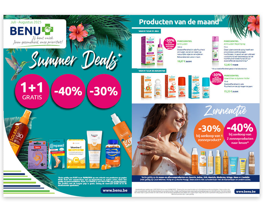 BENU Onze maandelijkse promoties Nos promotions du mois