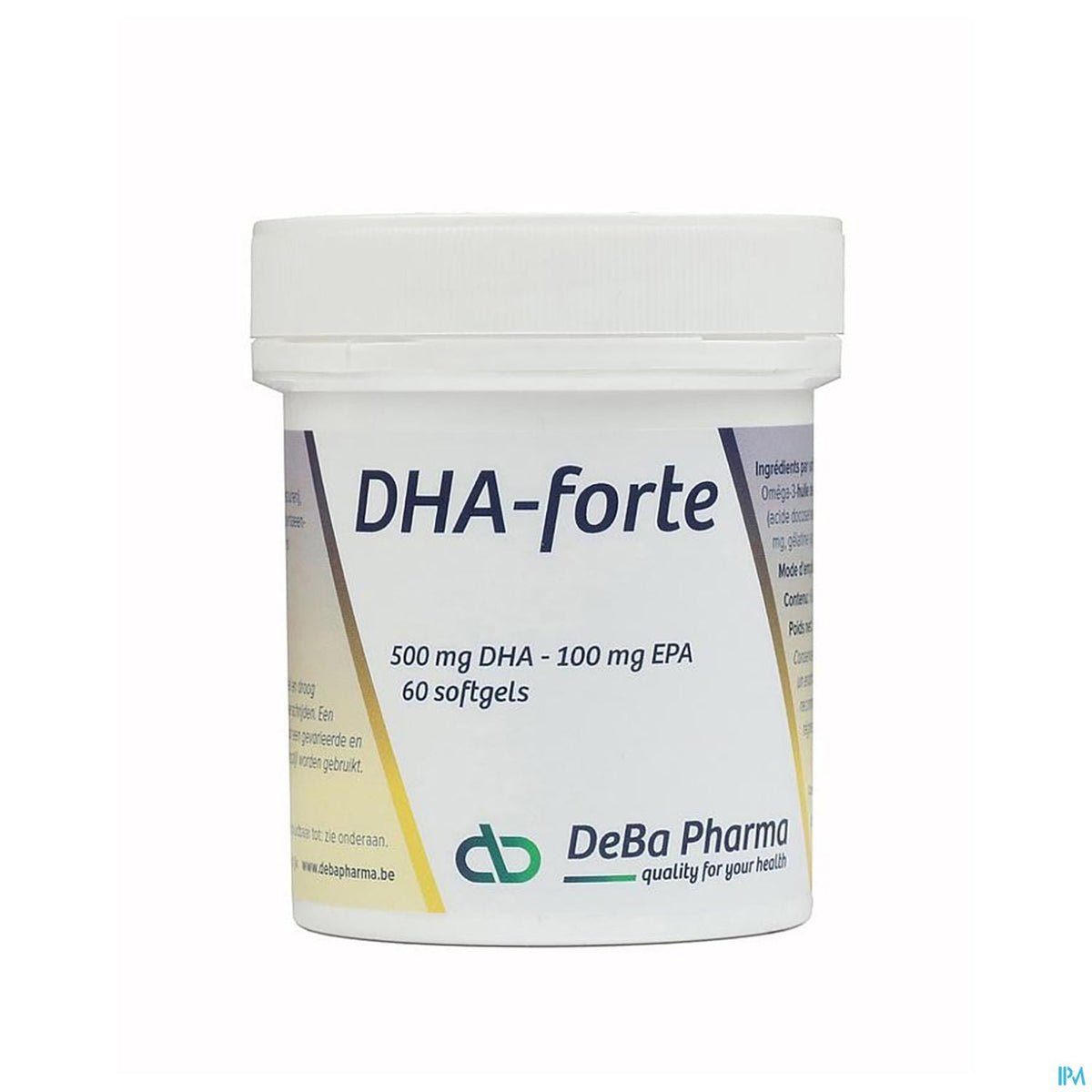 Deba DHA Forte Caps 60x500mg - Omega-3 Supplementen – BENU