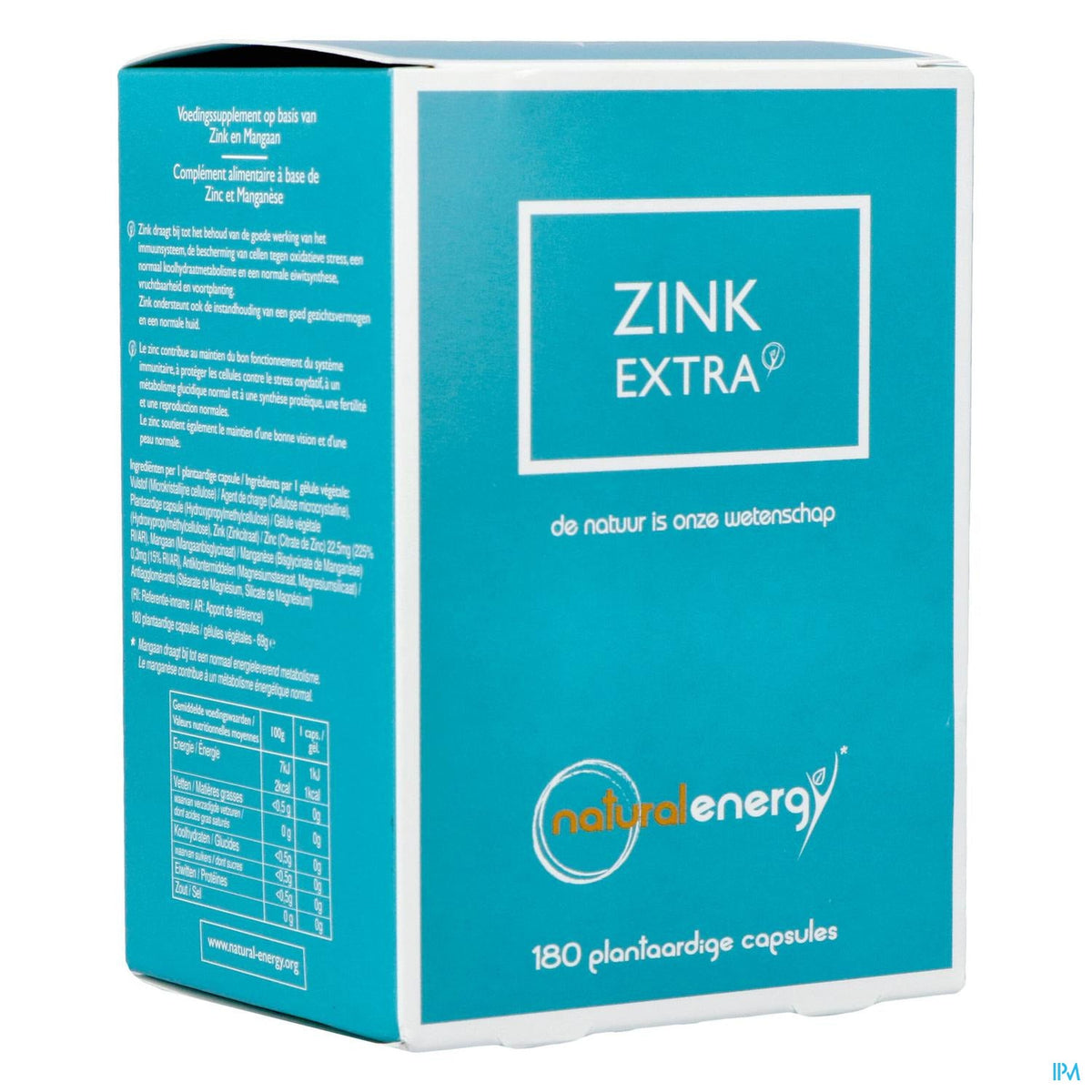 Natural Energy Zinc Extra | 180 capsules | Voedingssupplement – BENU