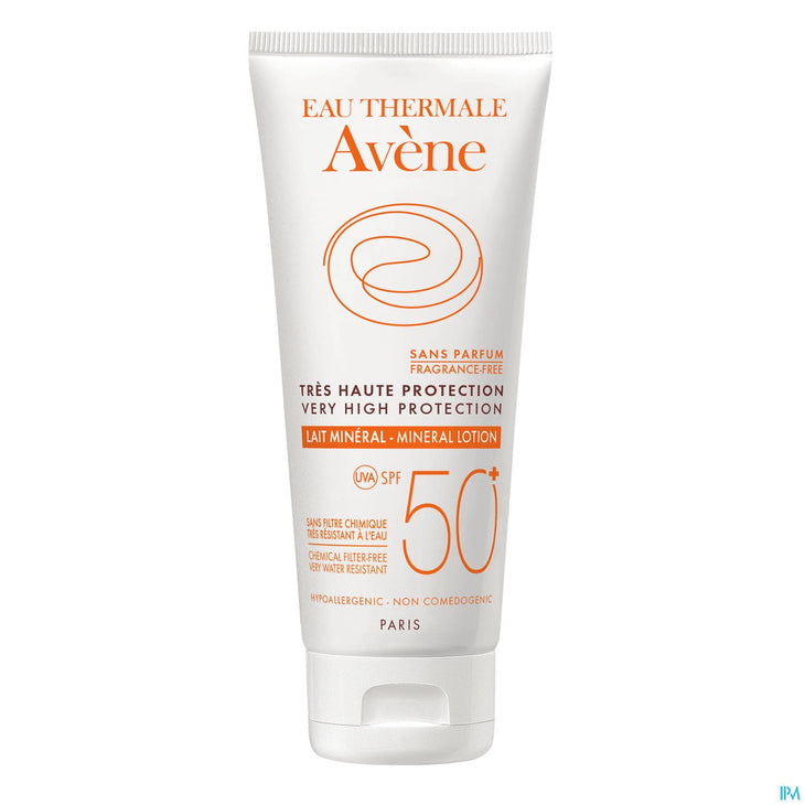 Avène SPF 50+ Minerale Melk | 100ml | Zonnebescherming - 100 ml