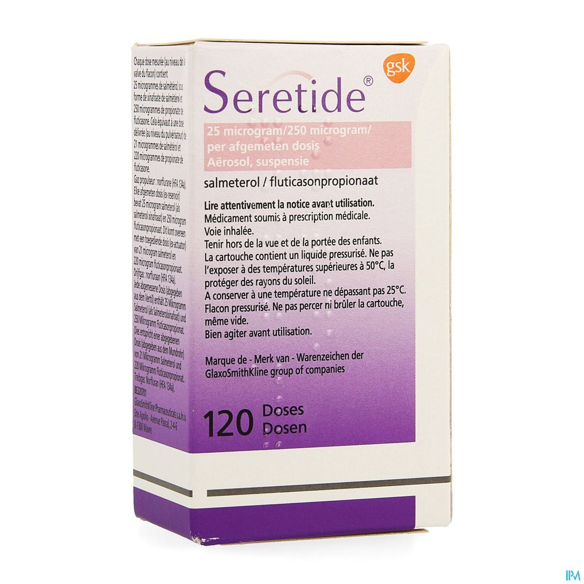Seretide Inhalator 25/250mcg | 120 doses | Luchtwegen – BENU