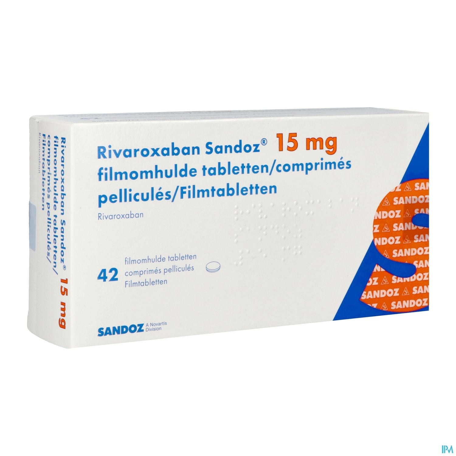 Rivaroxaban Sandoz 15mg 42 Tabletten Bloedverdunner BENU Rivaroxaban Sandoz 15mg 42 Tabletten Bloedverdunner BENU
