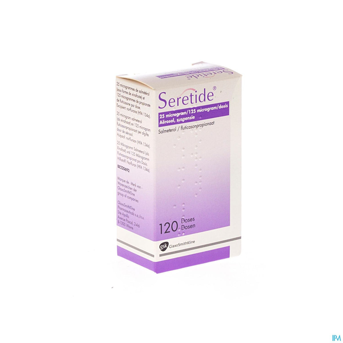 Seretide 25-125mcg | 120 doses | Luchtwegen – BENU
