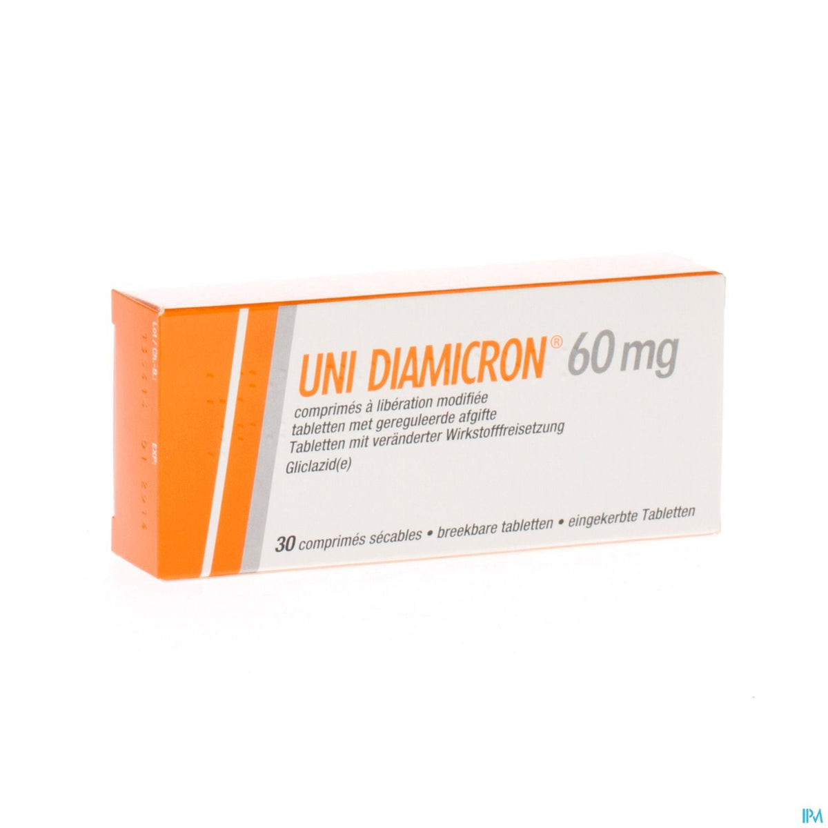 Uni Diamicron 60mg | 30 tabletten | Diabetes type 2 – BENU