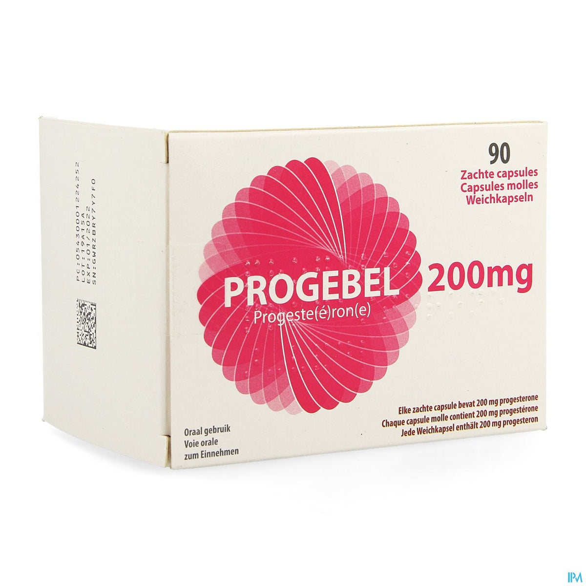 Progebel Effik 200mg | 90 capsules molles | Thérapie hormonale – BENU