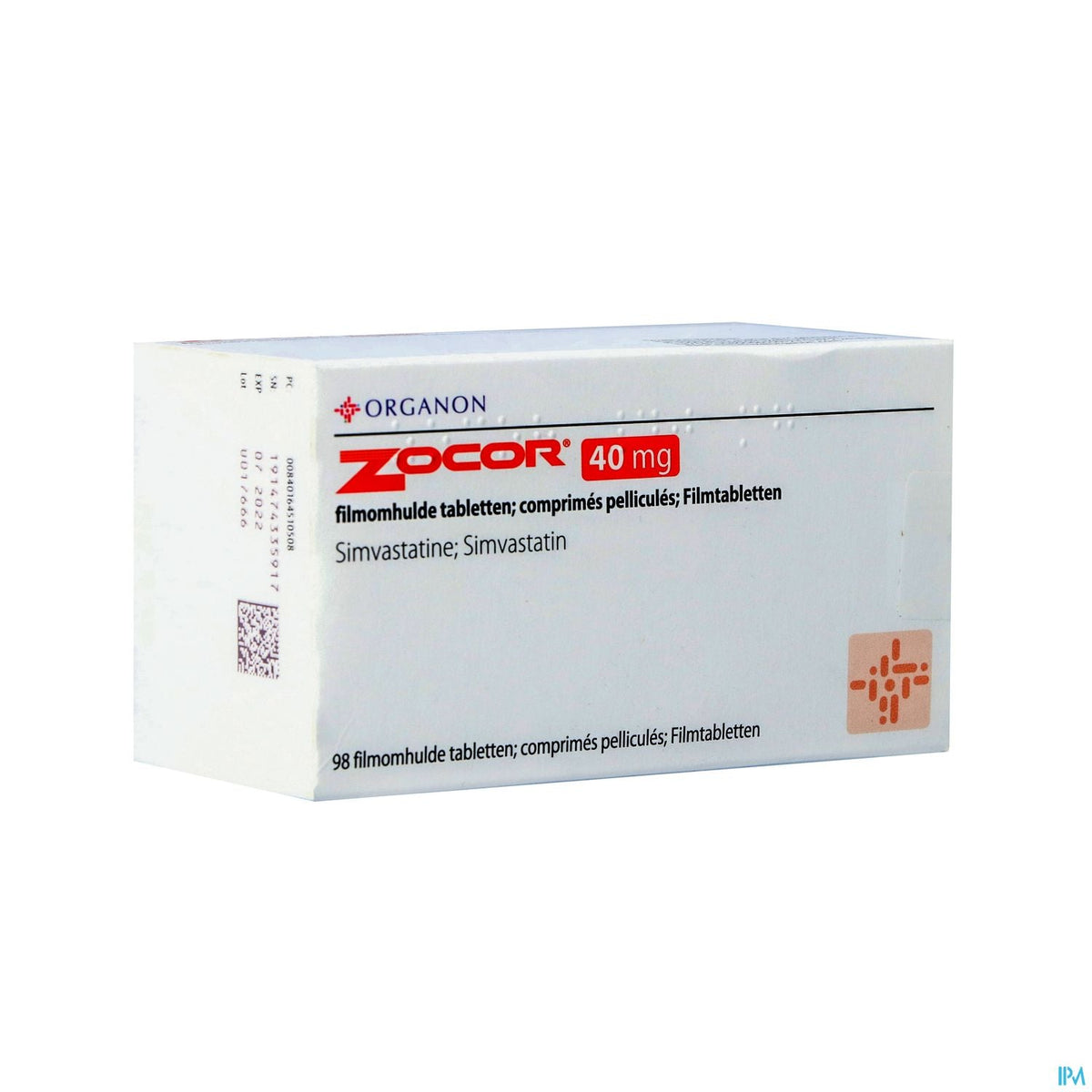 Zocor 40mg | 98 tabletten | Cholesterolverlager – BENU
