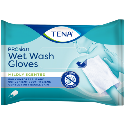 TENA ProSkin Wetwashgloves | 8 wegwerpwashandjes | Lichaamsverzorging