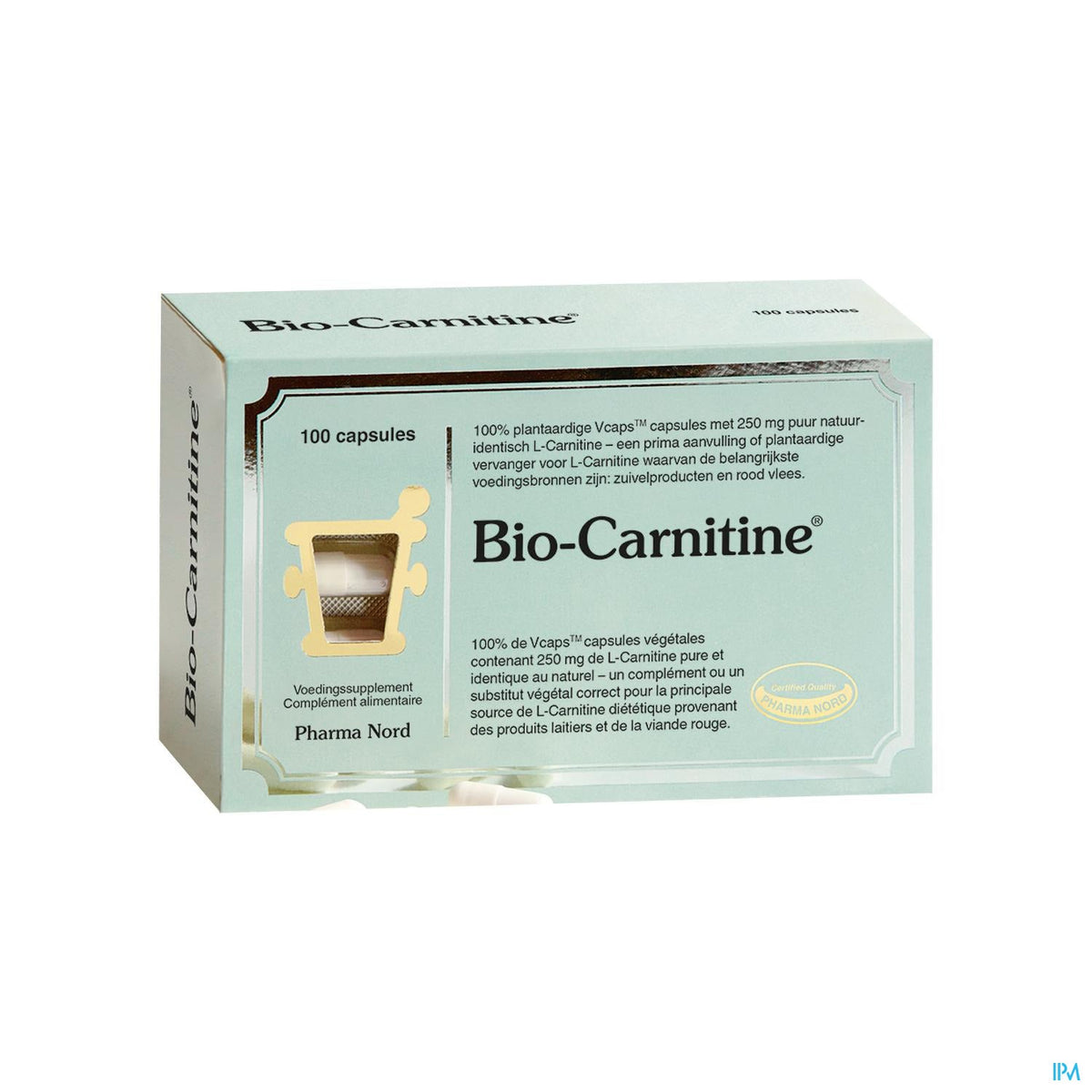 Bio-carnitine 250mg | 100 V-caps | Ondersteunt vetverbranding – BENU