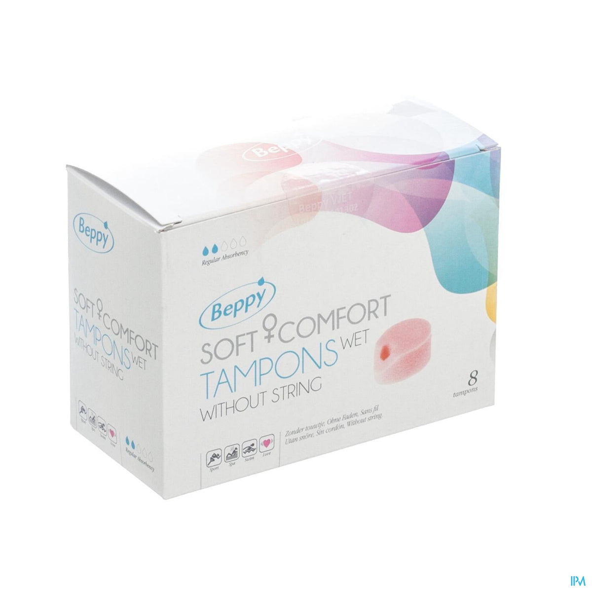 Beppy Tample Beppy Action Tampon Wet | 8 voorbevochtigde tampons | Discreet – BENU