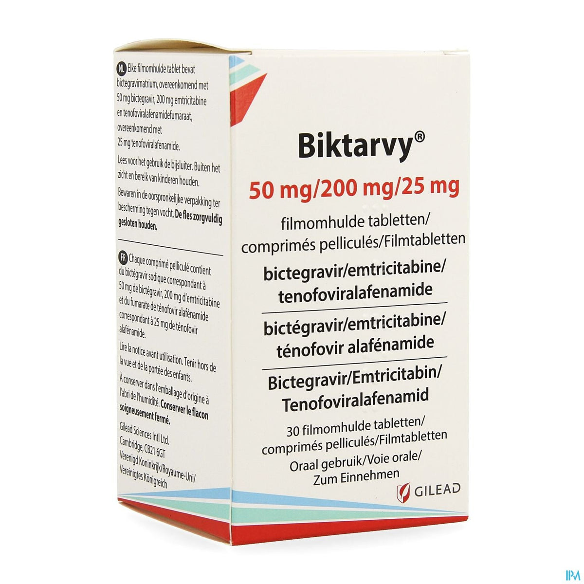 Biktarvy 50mg/200mg/25mg Filmomh Tabl 30 Bottle – BENU