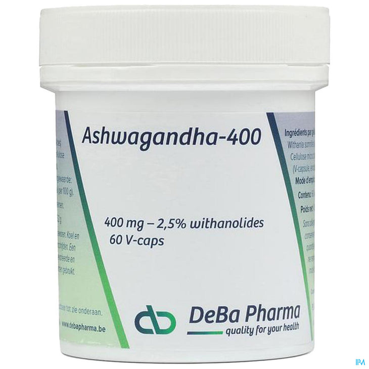 Deba Ashwagandha 400mg | 60 capsules | Voedingssupplement - 60 caps