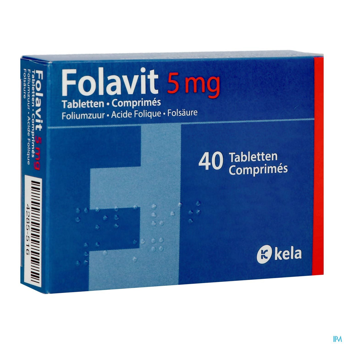 Folavit 5mg | 40 tabletten | Supplement Foliumzuur – BENU