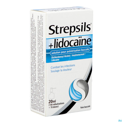 Strepsils + Lidocaïne | Spray pour la gorge 20ml