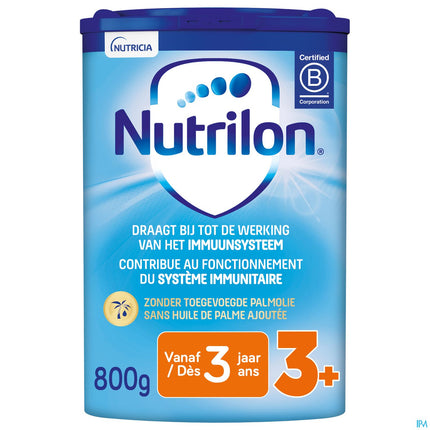Nutrilon 3+ | Peuter Groeimelk Kinderen Vanaf 3 jaar  | Babymelk in Poeder voor Flesvoeding | Blik 800g