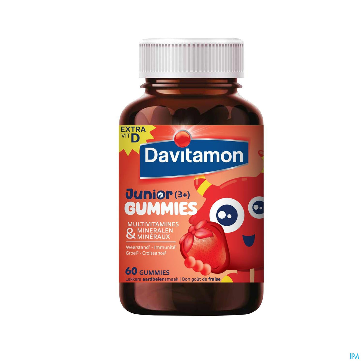 Davitamon Junior | 60 Gummies Aardbei | Multivitamines – BENU
