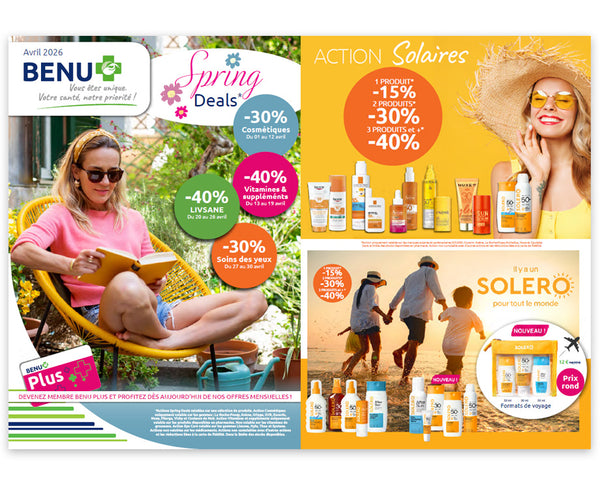 BENU Onze maandelijkse promoties Nos promotions du mois