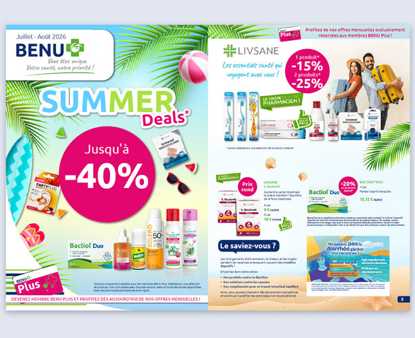 BENU Onze maandelijkse promoties Nos promotions du mois