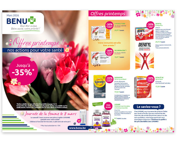 BENU Onze maandelijkse promoties Nos promotions du mois