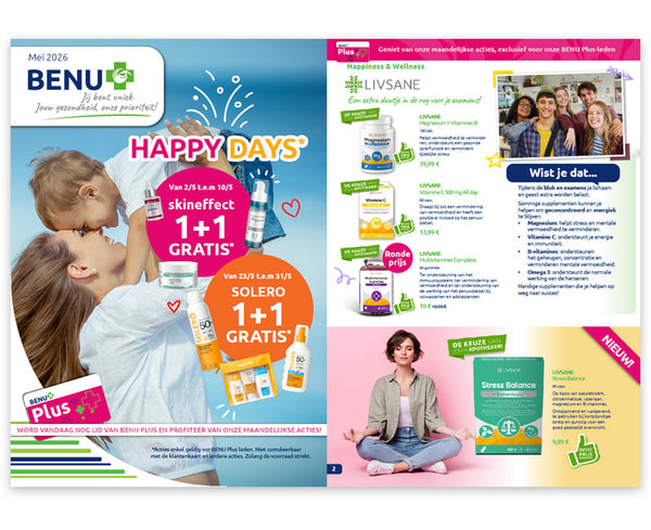 BENU Onze maandelijkse promoties Nos promotions du mois