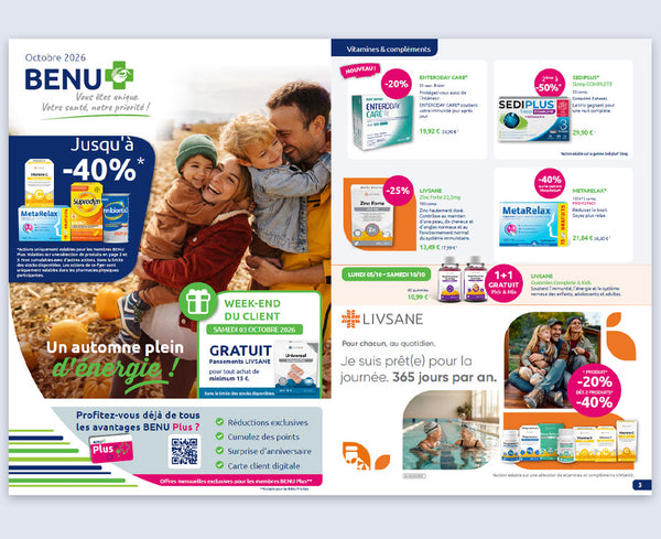 BENU Onze maandelijkse flyer Notre brochure mensuelle