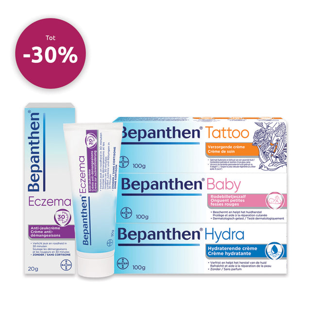 BENU Bepanthen 30% Korting Remise Discount Huidverzorging Soins de la peau