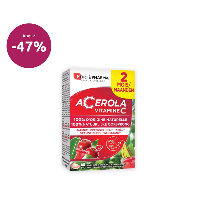 BENU Energie Acérola -47% Korting Remise Discount Vitamine C voor Weerstand & Energie Vitamine C pour la résistance et l'énergie