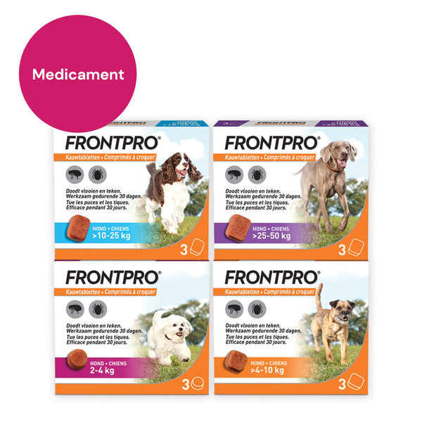 BENU Frontpro Frontline Dieren Honden Katten Geneesmiddel Médicament Vlooien & teken Puces & Tiques