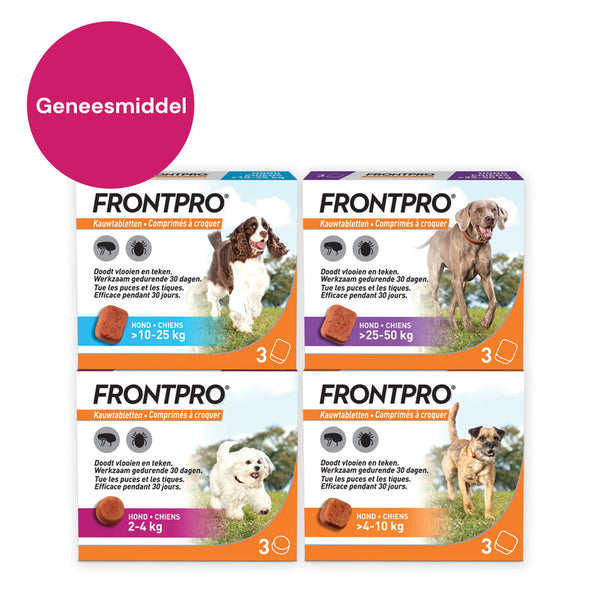 BENU Frontpro Frontline Dieren Honden Katten Geneesmiddel Médicament Vlooien é teken Puces & Tiques