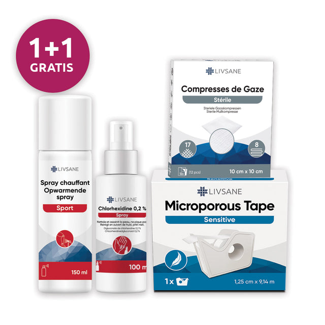 BENU LIVSANE Eerste Hulp Premiers Soins 1+1 GRATIS GRATUIT Korting Remise Discount