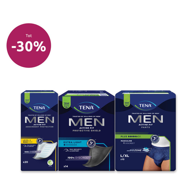 BENU -30% Korting Remise Discount TENA Men