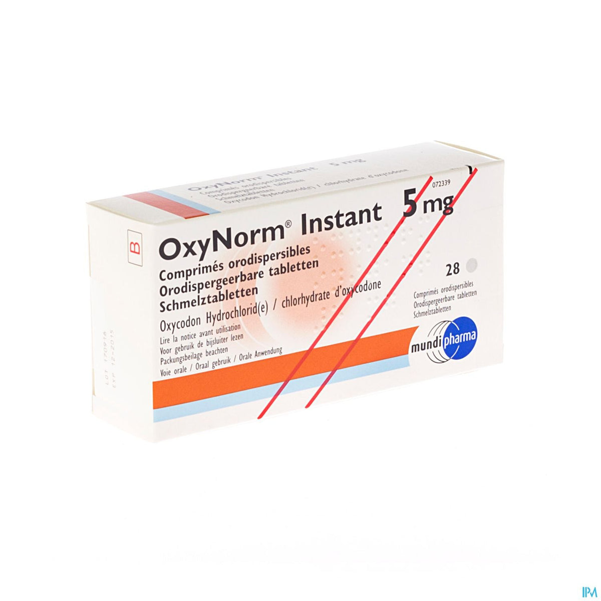 Oxynorm Instant 5mg | 28 comprimés orodispersibles | Antalgique – BENU