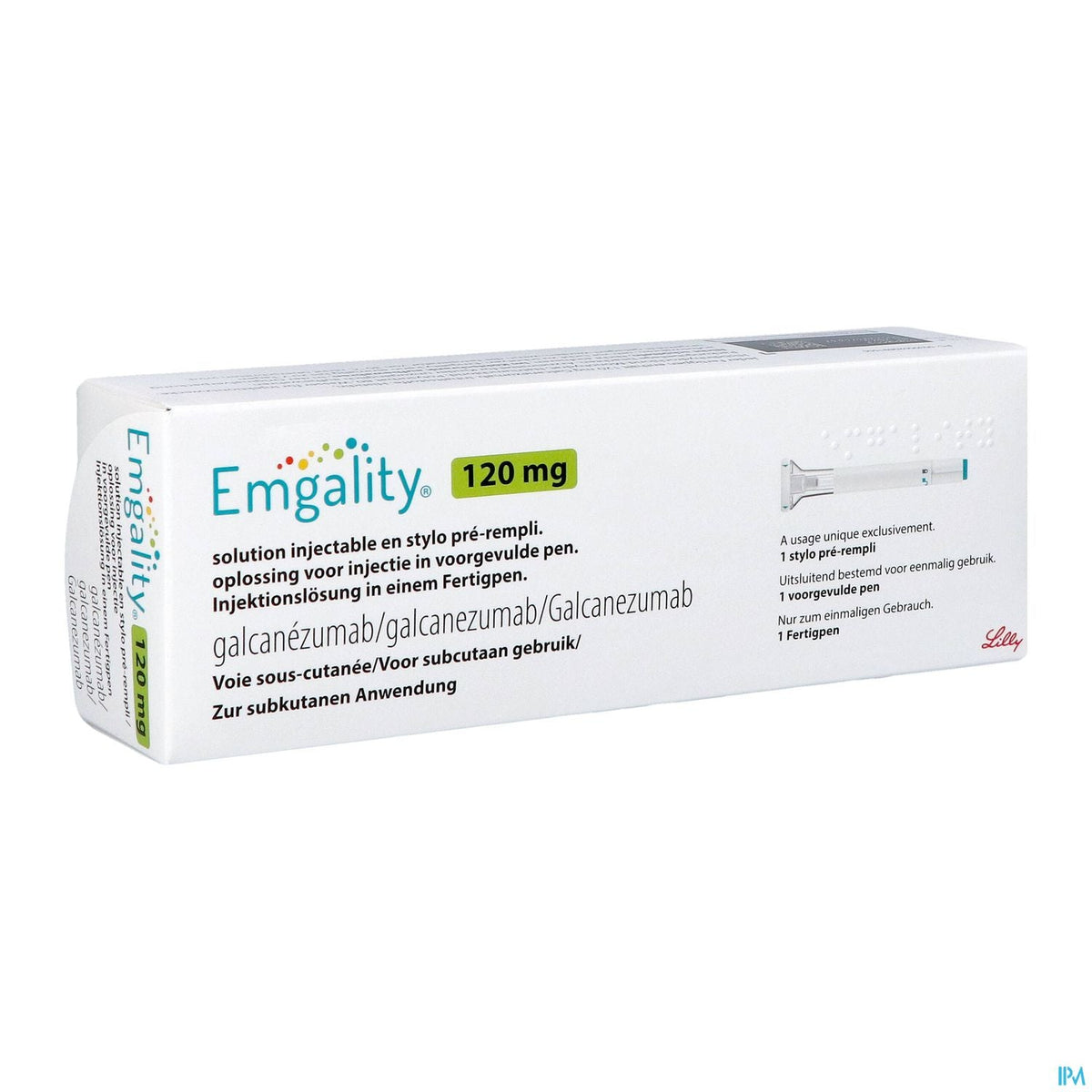 Emgality 120mg | 1 voorgevulde pen | Migrainepreventie – BENU