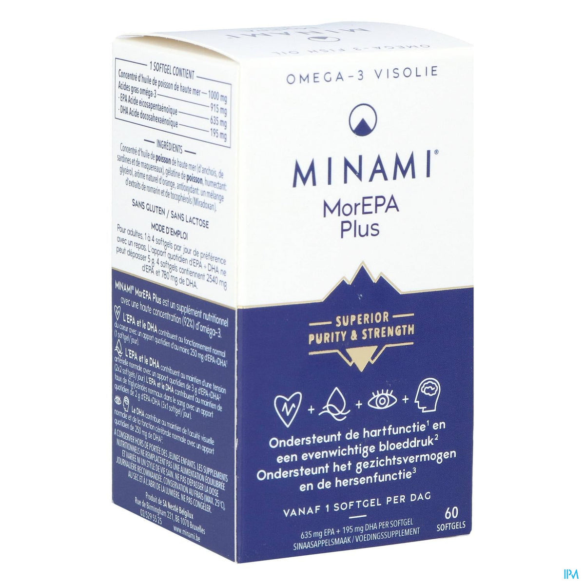 Minami MorEPA Plus | 60 capsules | Omega-3 voor hart en hersenen – BENU