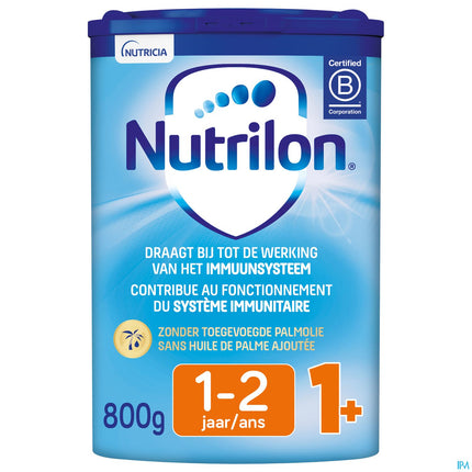 Nutrilon 1+ | Peuter Groeimelk Kinderen Vanaf 1 jaar  | Babymelk in Poeder voor Flesvoeding | Blik 800g