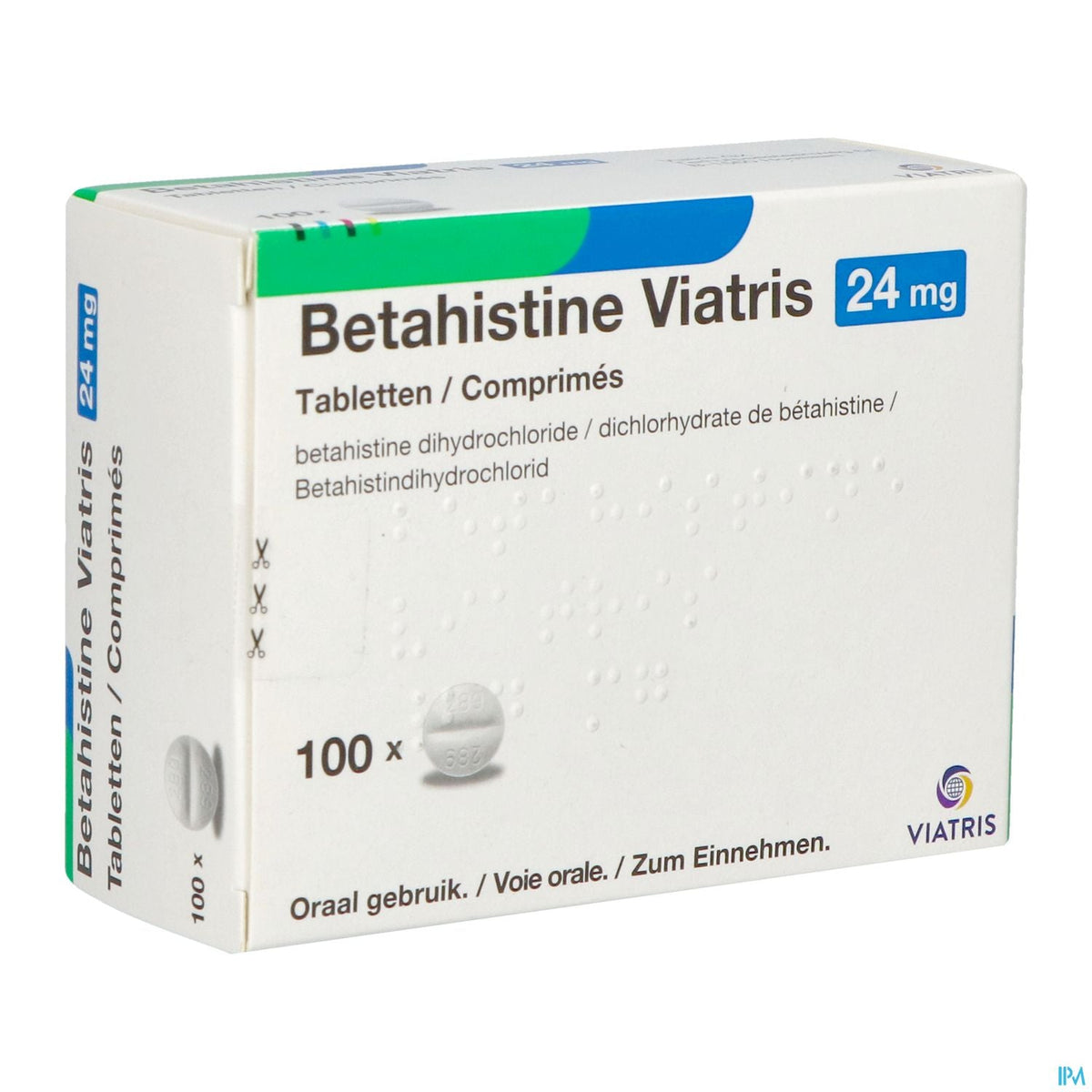 Betahistine Viatris 24mg | 100 tabletten | Syndroom van Ménière – BENU