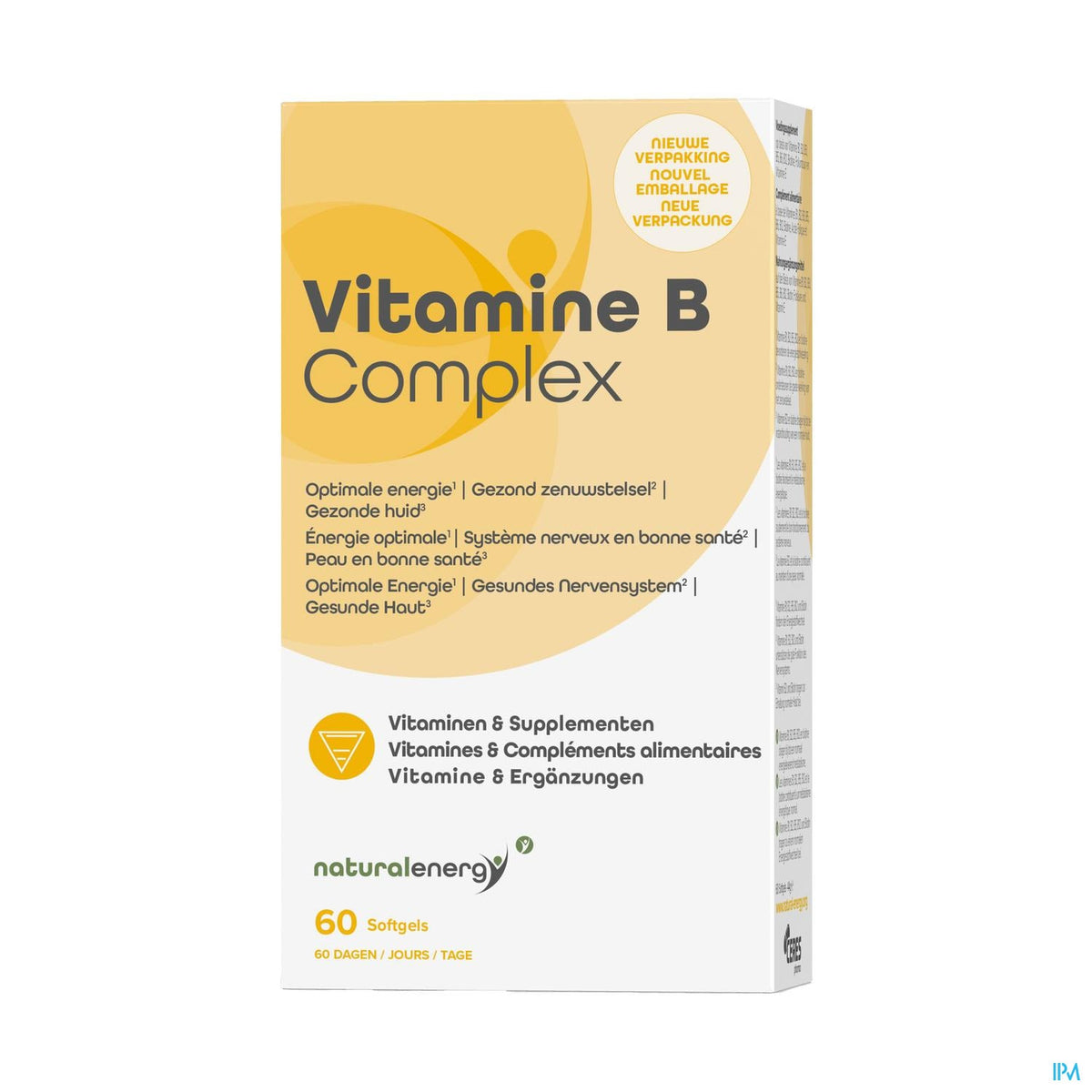 Vitamine B Complex Caps 60 Natural Energy Labophar | BENU Apotheek – BENU