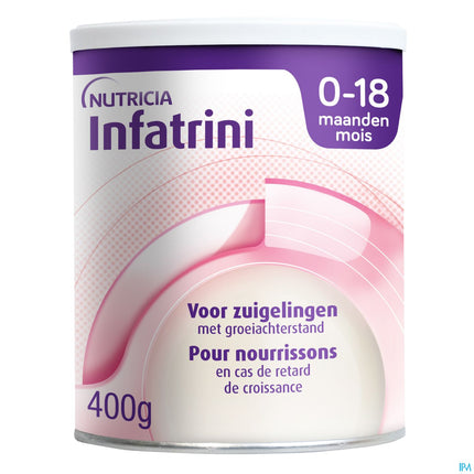 Infatrini Volledige Zuigelingenvoeding Voor Vertraagde Groei 0-18 Maanden Poeder Pot 400g