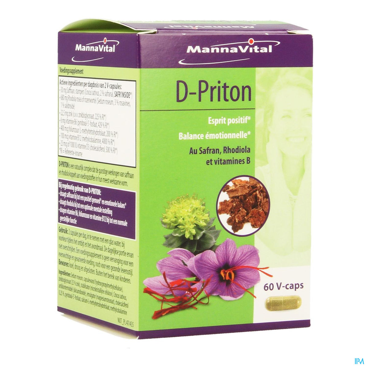 Mannavital D-priton | 60 V-capsules | Voedingssupplement – BENU