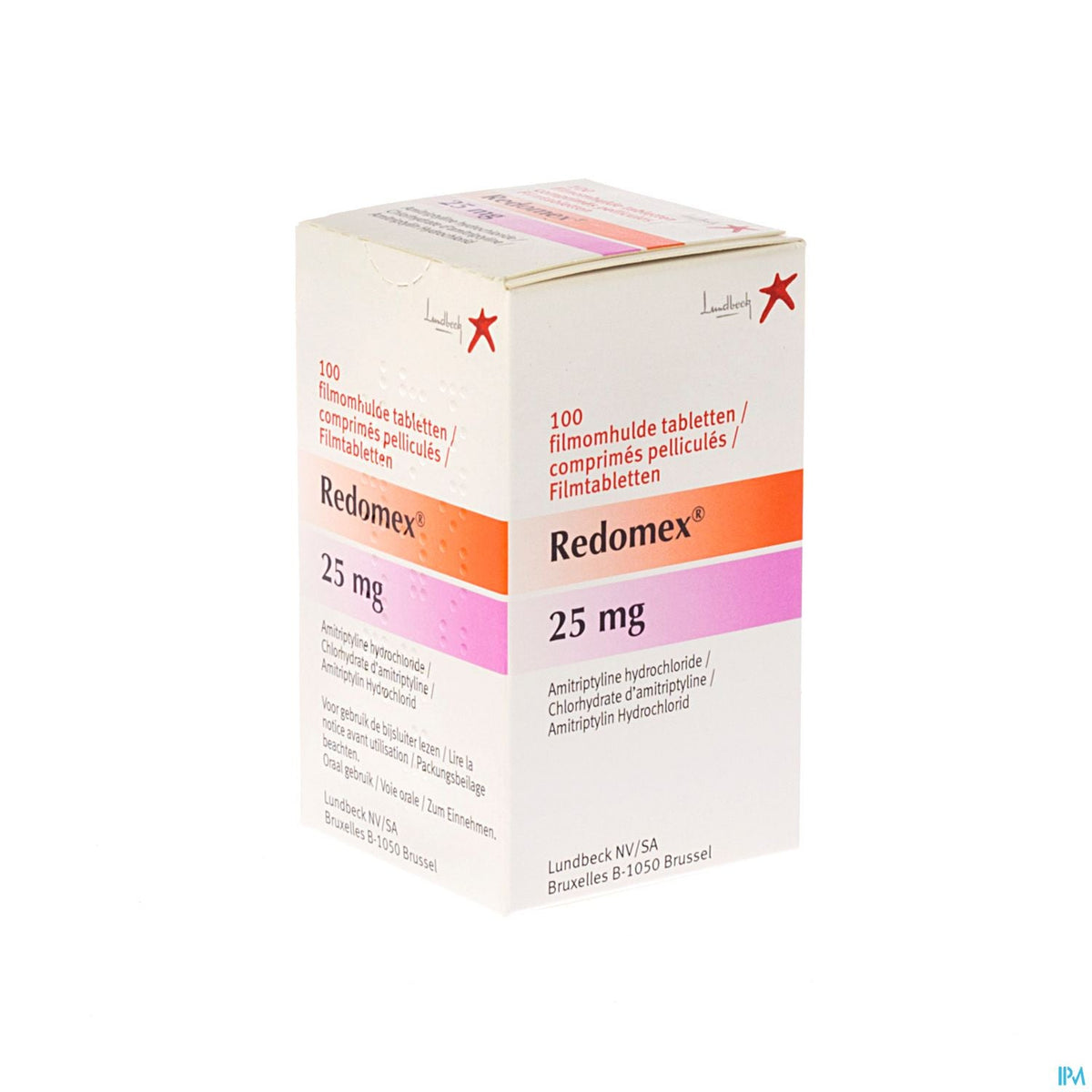 Redomex 25mg | 100 dragées | Antidépresseur et douleur nerveuse – BENU