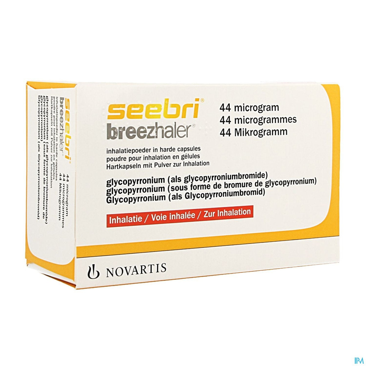 Seebri Breezhaler 44 mcg | 1x30 capsules inhalation | Voies respiratoi ...