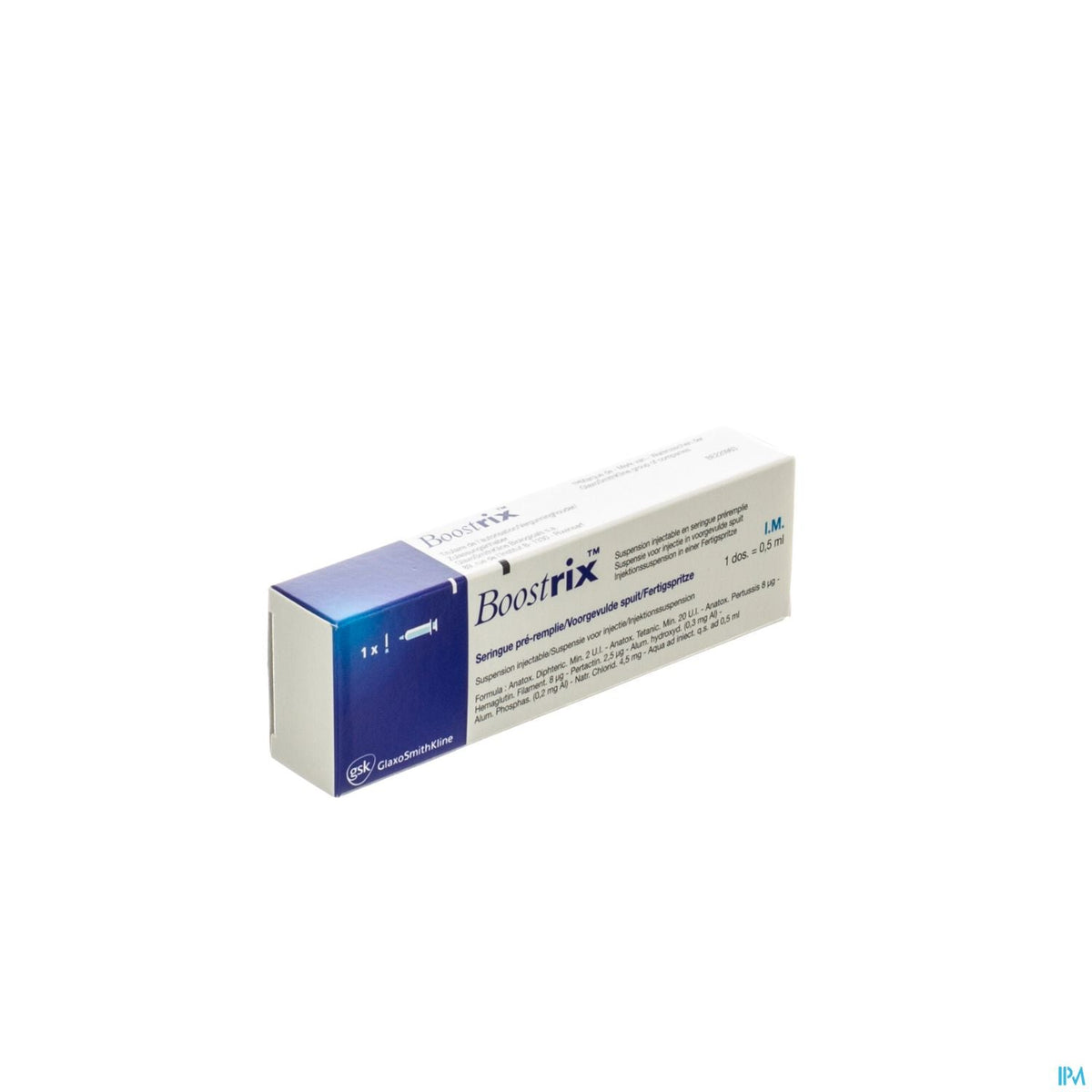Boostrix | 1 x 0,5ml spuit | Tetanus-difterie-kinkhoest vaccin – BENU