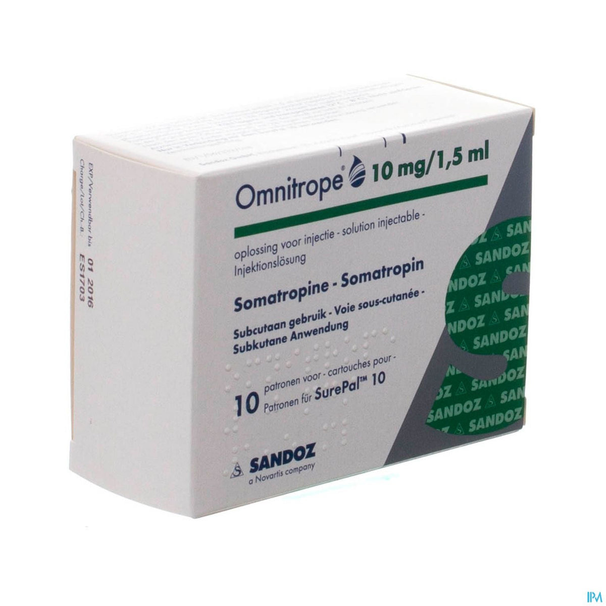 Omnitrope Sandoz 10mg/1,5ml Sol Inj Cart.verre 10 – BENU
