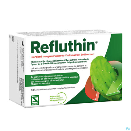 Refluthin Munt Kauwtabletten - Snelle Verlichting bij Maagzuur & Reflux